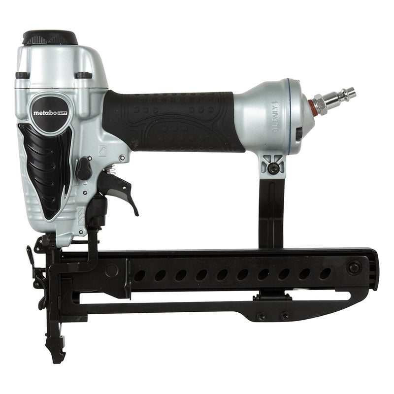 Metabo HPT Narrow Crown Stapler, Pro-Preferred Pneumatic Power Nailers, Finish Stapler for Furniture & Cabinetry, Lightweight Trim Tool, Ergonomic Design, 18 Gauge, 1/2â€³ to 1-1/2â€³ Staples, N3804AB3 - Image 1